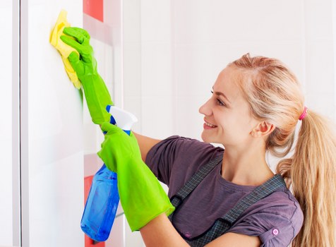 Client raising a cleaning concern during a deep cleaning service review