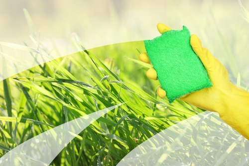 Deep cleaning cleaner products arranged for home and business use