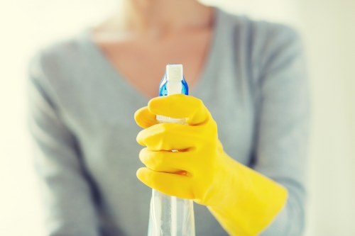 Eco-friendly recycling and sustainability concept for deep cleaning services